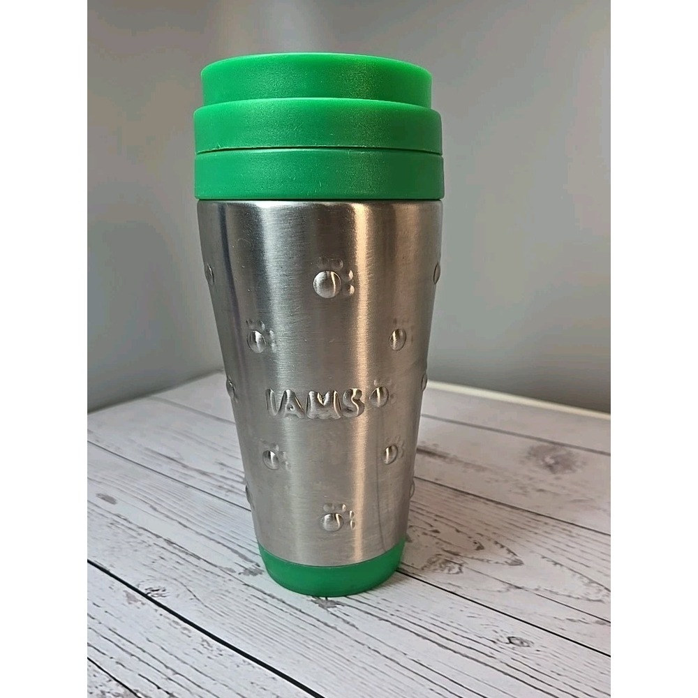 Iams Dog Food Stainless Steel Insulated Travel Mug‎ Cup - 16 Oz Dog Paw Design